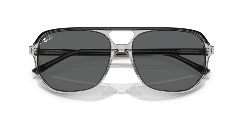Ray-Ban BILL ONE in Dark Grey On Transparent Grey / Dark Grey (1396B1) - Alternate View