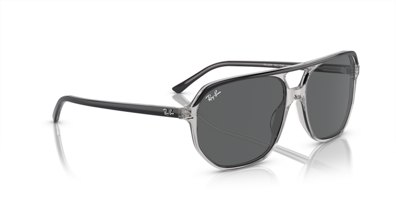 Ray-Ban BILL ONE in Dark Grey On Transparent Grey / Dark Grey (1396B1) - Alternate View