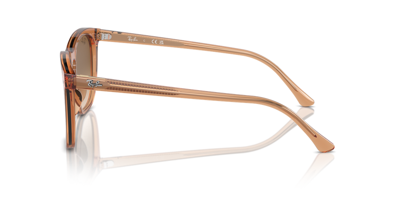 Ray-Ban RB2210F in Transparent Brown - Alternate View