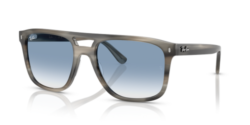Grey Havana / Clear Gradient Blue (14243F)