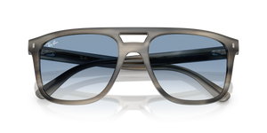 Grey Havana / Clear Gradient Blue (14243F)