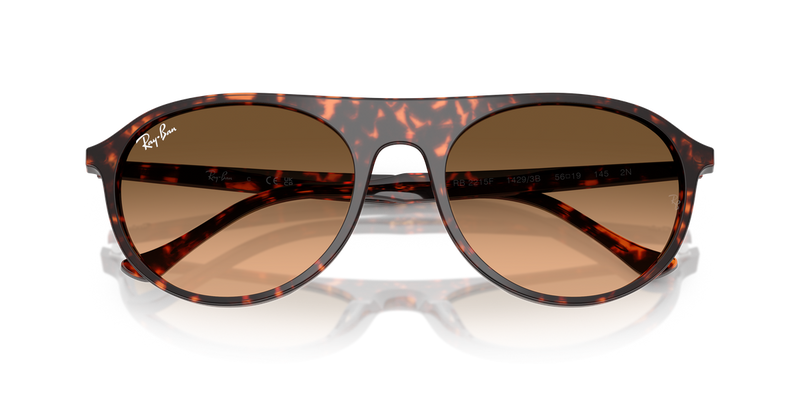 Ray-Ban RB2215F in Havana Red Turtle - Side View