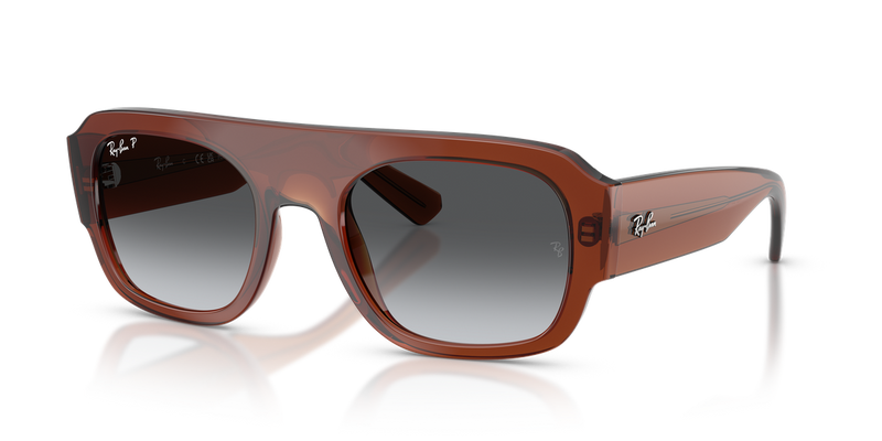 Ray-Ban RB2218 in Transparent Brown / Grey Gradient Polarized (6678T3) - Alternate View
