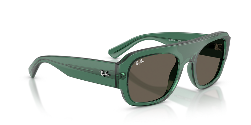 Ray-Ban RB2218 in Transparent Green / Brown (6681/3) - Alternate View