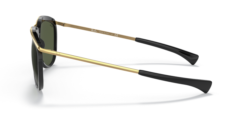 Ray-Ban OLYMPIAN AVIATOR in Black - Back View