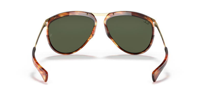 Ray-Ban OLYMPIAN AVIATOR in Striped Havana - Alternate View