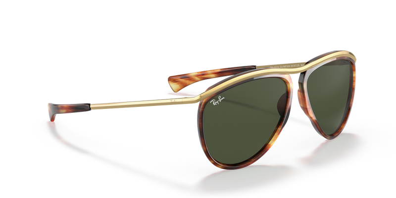 Ray-Ban OLYMPIAN AVIATOR in Striped Havana - Alternate View