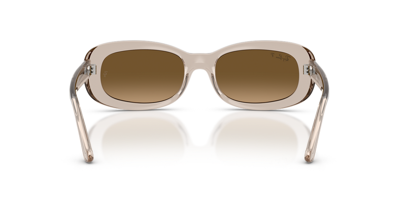 Ray-Ban RB2221F in Transparent Beige - Temple Detail