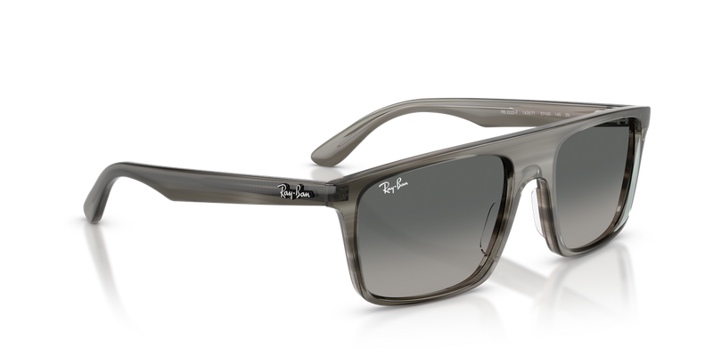 Ray-Ban RB2222F in Striped Grey - Alternate View