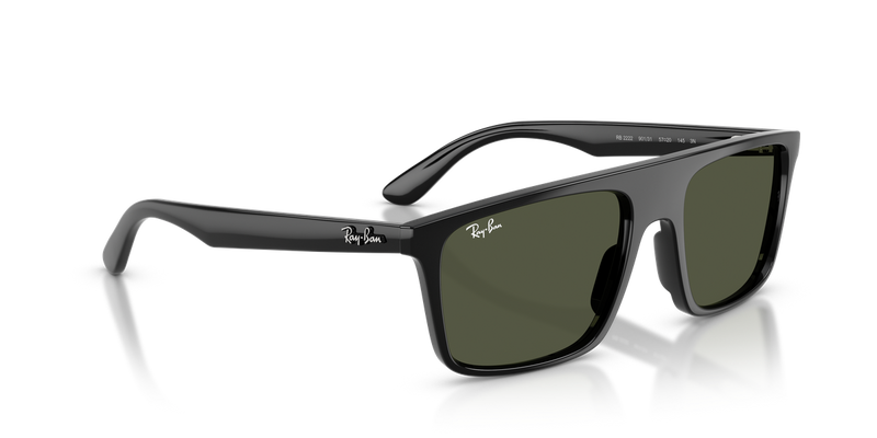 Ray-Ban RB2222 in Black / Green (901/31) - Alternate View