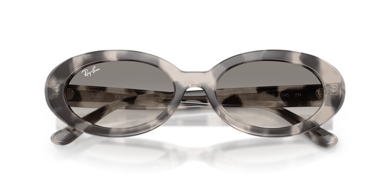 Ray-Ban RB2223F in Opal Grey Havana - Side View