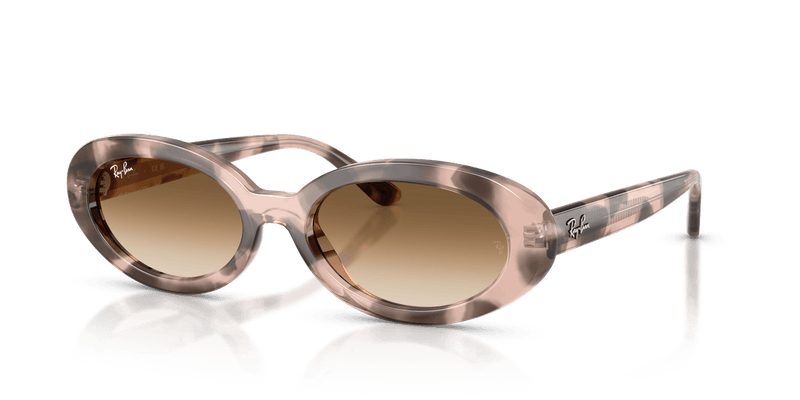 Ray-Ban RB2223 in Opal Pink Havana / Clear Gradient Brown (144951) - Alternate View