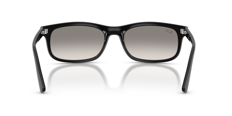 Ray-Ban RB2224F in Black / Clear Gradient Grey (601/32) - Temple Detail