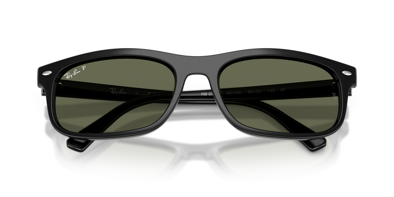 Ray-Ban RB2224F in Black / Green Polarized (601/58) - Alternate View