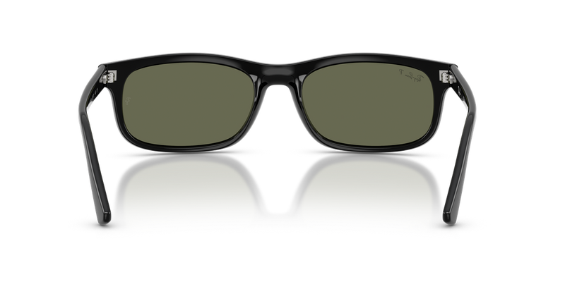 Ray-Ban RB2224F in Black / Green Polarized (601/58) - Alternate View