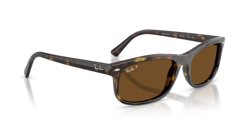 Ray-Ban RB2224F in Havana / Polarized Brown (710/57) - Alternate View