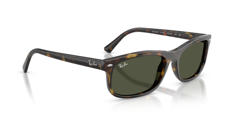 Ray-Ban RB2224 in Havana / Green (710/31) - Alternate View