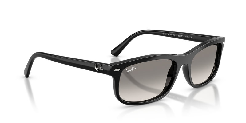 Ray-Ban RB2224 in Black / Clear Gradient Grey (901/32) - Alternate View