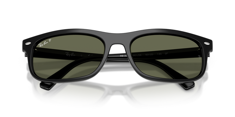 Ray-Ban RB2224 in Black / Polarized Green (901/58) - Alternate View