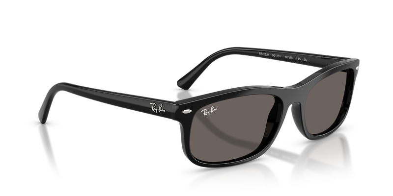 Ray-Ban RB2224 in Black / Dark Grey (901/B1) - Alternate View