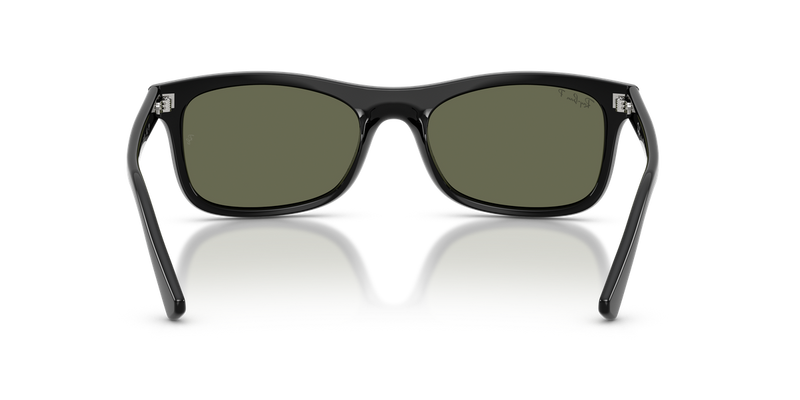 Ray-Ban RB2226F in Black / Green Polarized (601/58) - Temple Detail