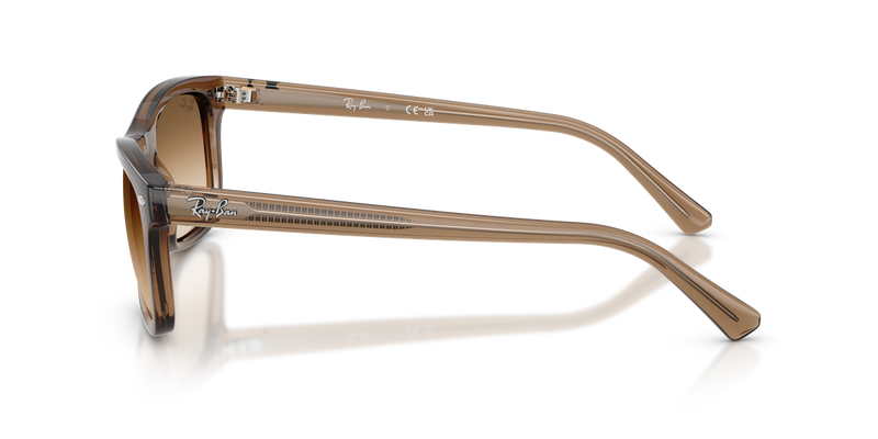 Ray-Ban RB2226 in Transparent Light Brown / Clear Gradient Brown (664051) - Back View