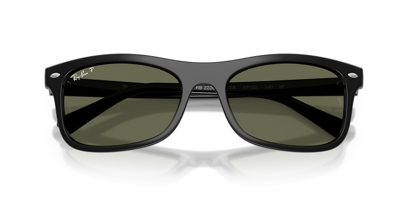 Ray-Ban RB2226 in Black / Green Polarized (901/58) - Alternate View