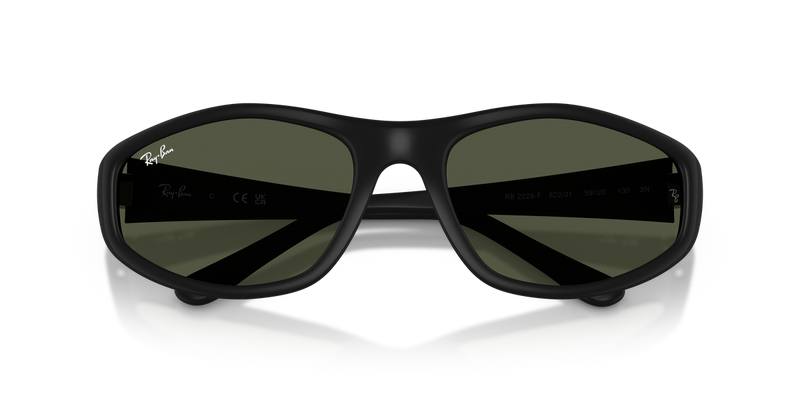 Ray-Ban RB2228F in Rubber Black - Alternate View