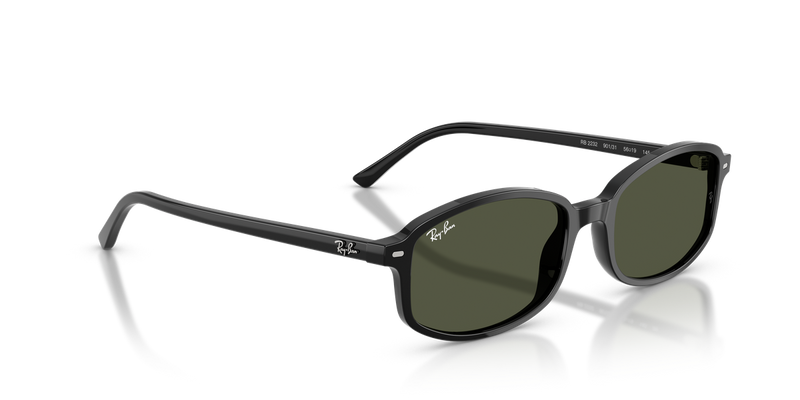 Ray-Ban RB2232 in Black / Green (901/31) - Alternate View