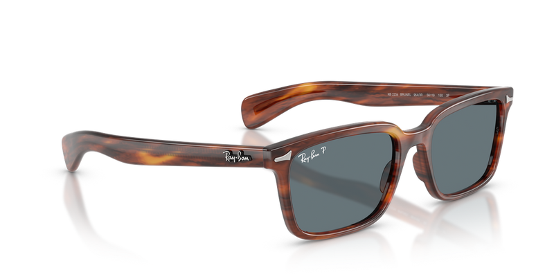 Ray-Ban BRUNEL in Striped Havana - Alternate View