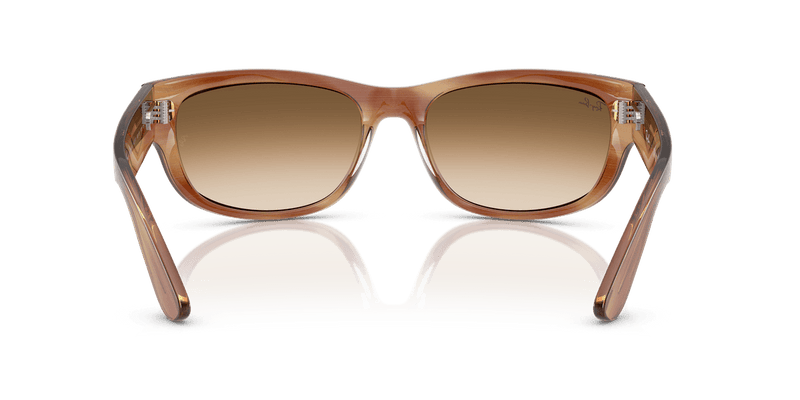 Ray-Ban MEGA BALORAMA RB2289 in Striped Brown / Clear Gradient Brown (140351) - Alternate View
