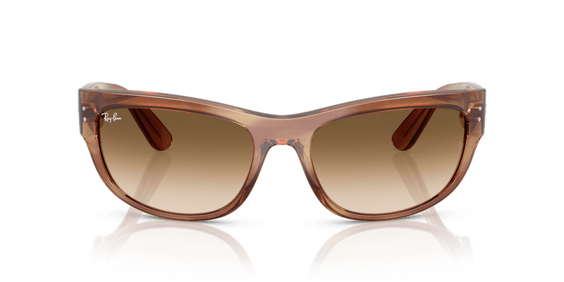 Ray-Ban MEGA BALORAMA RB2289 in Striped Brown / Clear Gradient Brown (140351) - Side View