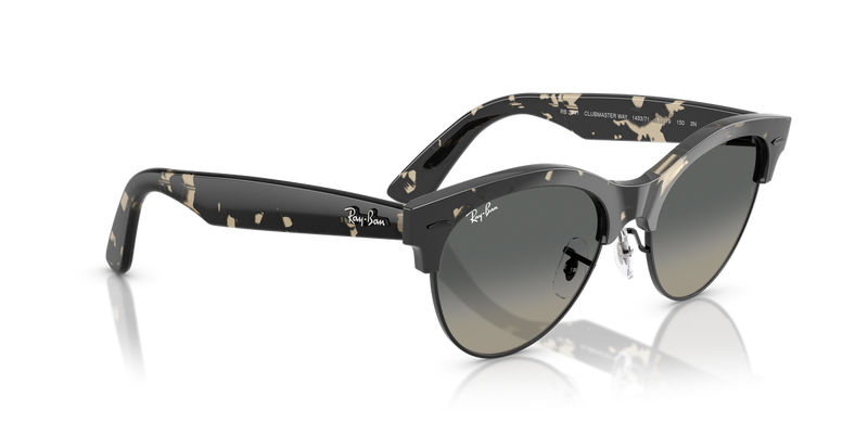 Ray-Ban CLUBMASTER WAY in Grey Havana On Black / Grey Gradient (143371) - Alternate View