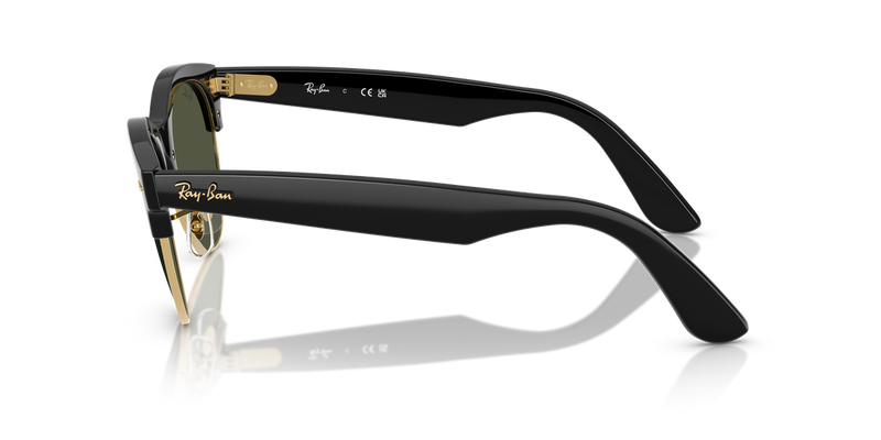 Ray-Ban CLUBMASTER WAY in Black On Gold / Green (901/31) - Alternate View