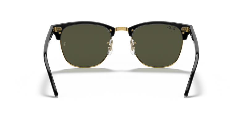 Ray-Ban CLUBMASTER in Black On Gold - Alternate View
