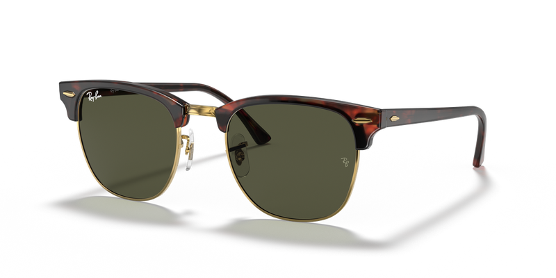 Ray-Ban CLUBMASTER in Tortoise On Gold - Alternate View