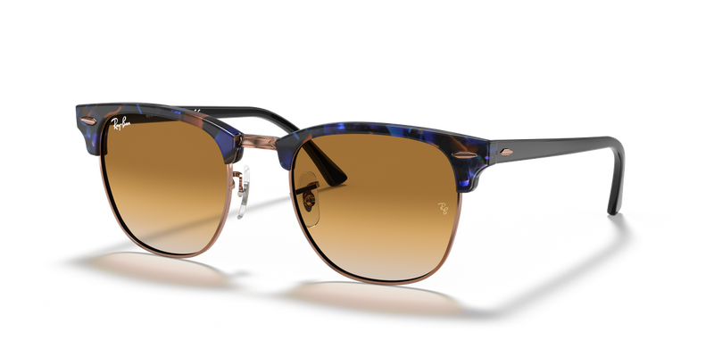 Ray-Ban CLUBMASTER in Brown & Blue - Alternate View