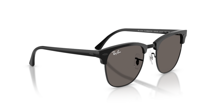 Ray-Ban CLUBMASTER in Black On Black - Alternate View