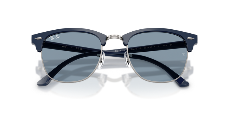 Ray-Ban CLUBMASTER in Blue & Gunmetal - Alternate View