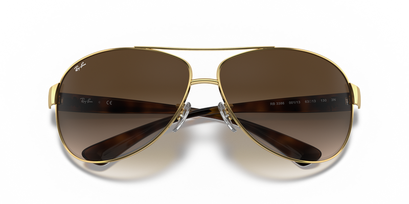 Ray-Ban RB3386 in Arista Gold - Side View