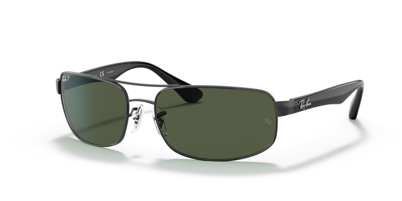 Ray-Ban RB3445 in Black - Front View