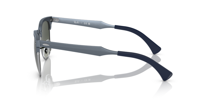 Ray-Ban CLUBMASTER ALUMINUM in Blue On Silver / Grey (924871) - Alternate View