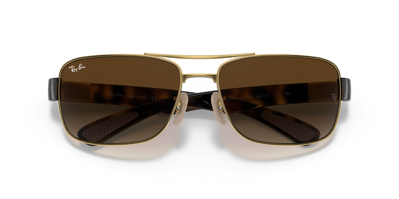 Ray-Ban RB3522 in Arista Gold - Side View