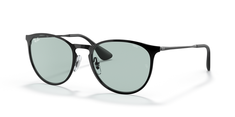 Ray-Ban ERIKA METAL in Black / Photochromic Green Gradient Blue (002/Q5) - Alternate View