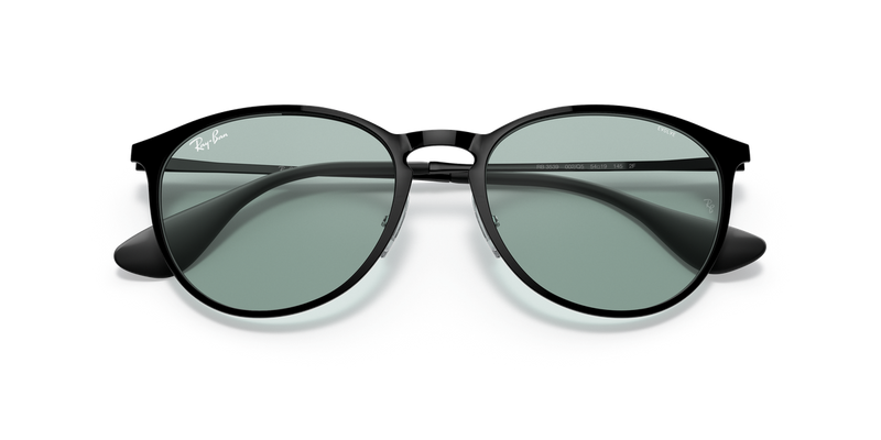 Ray-Ban ERIKA METAL in Black / Photochromic Green Gradient Blue (002/Q5) - Alternate View