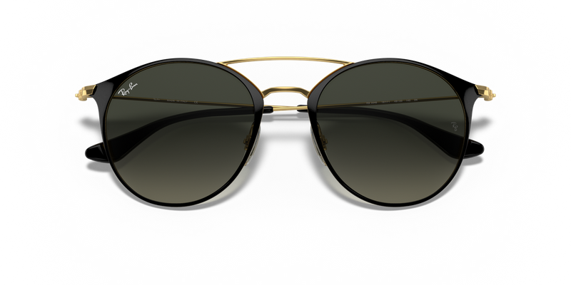Ray-Ban RB3546 in Black On Gold - Side View