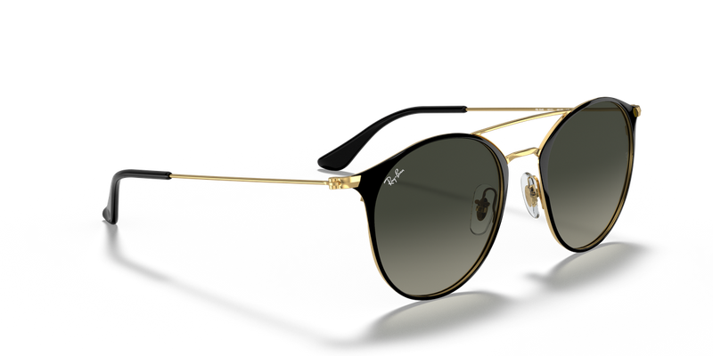 Ray-Ban RB3546 in Black On Gold - Alternate View