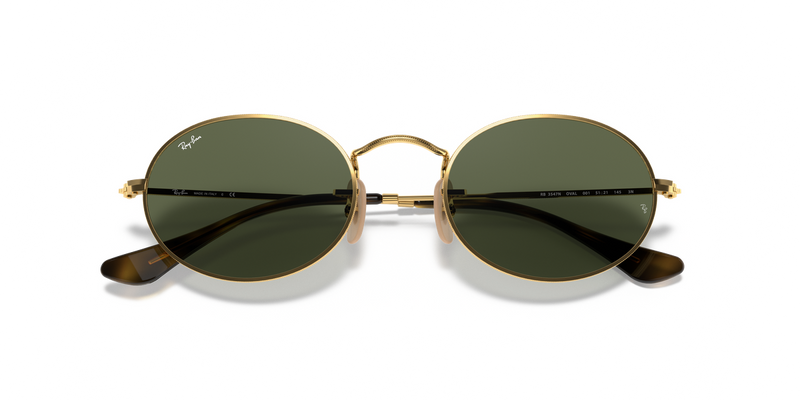 Ray-Ban OVAL in Arista Gold - Alternate View