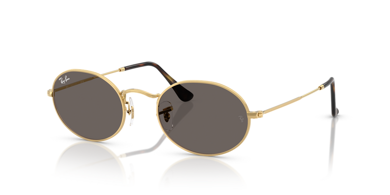 Ray-Ban OVAL in Arista Gold - Alternate View