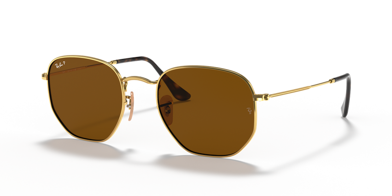 Ray-Ban HEXAGONAL in Arista Gold - Alternate View